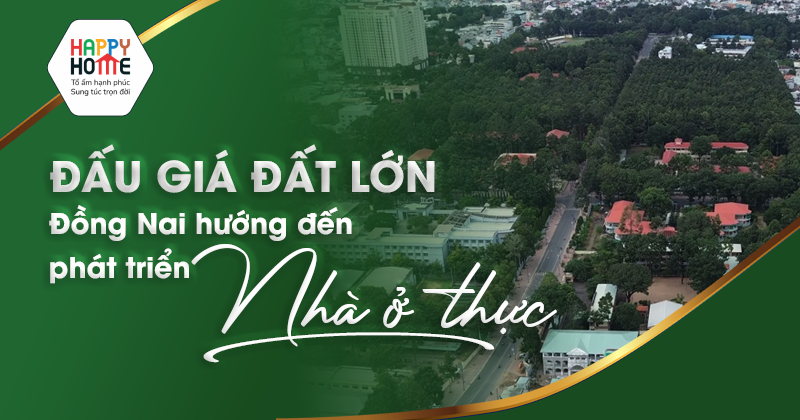 Đấu giá đất lớn - Đồng Nai hướng đến phát triển nhà ở thực